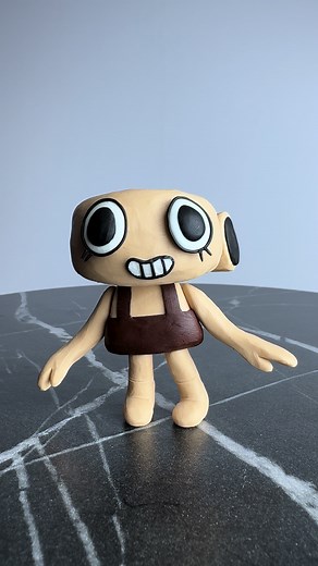 Creating Shelly from Dandy's World using Plasticine