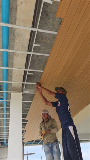 ceiling installation #shorts #skills #shortsfeed #satisfying