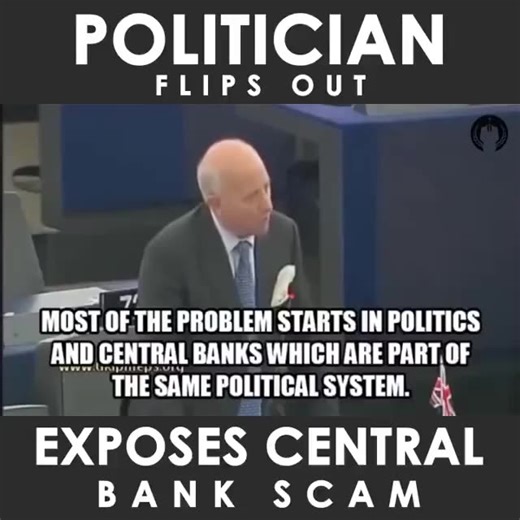 Politician exposes central bank scam