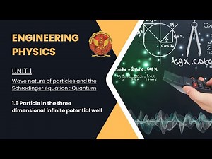 1.9 Particle in the three-dimensional infinite potential well | BT201 |