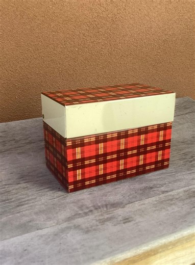 Plaid Metal Recipe/file Box. Vintage Ohio Art Co. Tartan Recipe/file Box. - Etsy