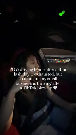 Exhaustion hits different when it comes from something you love & built 🥹 Waking up tomorrow to do it all over again 🤍 #sandiegolashartist #thebeautyescape #lashtechnearyou #fyp #tiktoksmallbusiness