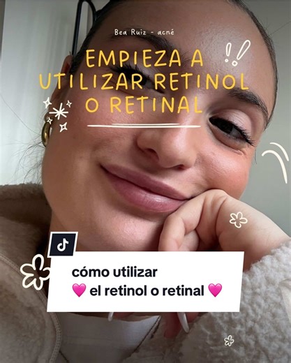 cómo puedes empezar a utilizar retinol o retinal y cuál puedes elegir 🌸🩷 espero que os ayude!!! Es genial para acné, marcas, cicatrices, comedones, manchitas, granitos, arrugas,… ⭐️ te va a encantar #retinol #acne #granosenlacara #comedones #cicatricesacne