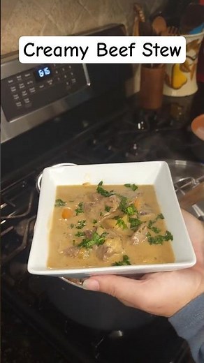 Easy Creamy Beef stew 😋 #beefstew #creamybeefstew