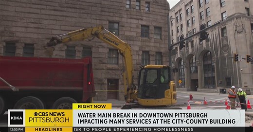 Water main break shuts down county courthouse, City-County building