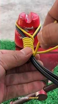 Master Level Electrical Splicing Techniques.⚡#Electroshorts #diy #electrical