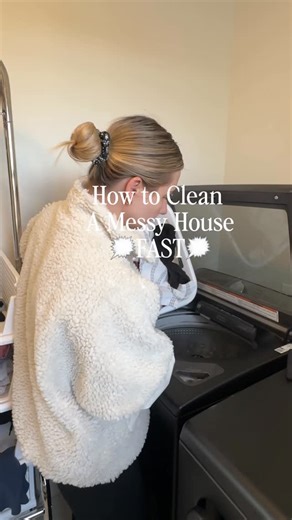 Anastasia Priko|Systemized Home Management on Instagram: "How To Clean A Messy House Fast 💥 Comment “fast clean” and I’ll send you all the products that help get my messy house clean fast! This messy house was put back one order fast thanks to @narwalrobot @lysol @fabulosobrand @eclothusa @spraywayclean @clorox @dawn and of course @walmart home delivery 💪 #fastclean #messyhouse #cleanfaster #cleanhome #cleaningmotivation #cleaninghacks #howtocleanfast #housereset #cleanwithme #systemizedhome #