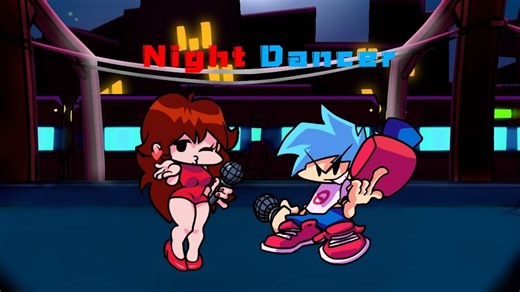 【FNF】神曲警告！bf和gf唱Night Dancer！