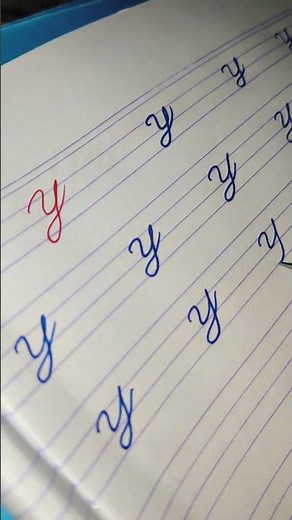 Small script letter"y"#sagorswritingclass #learmvideos #love #handwriting #scriptlettering #drawing