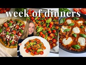 week of healthy & easy dinners (one pot lasagna, loaded sweet potato "nachos" and more!)