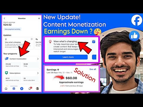 View what’s changing facebook content monetization 🤑 facebook earning down problem solution