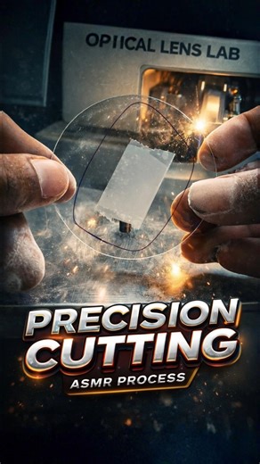 This Machine Cuts Lenses Perfectly | How To Cutting Glasses In Optical Lab Manual