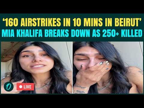 Mia Khalifa CRIES OUT After Israel BOMBS Lebanon LIVE: 250+ Civilians KILLED In 10 Minutes | Watch