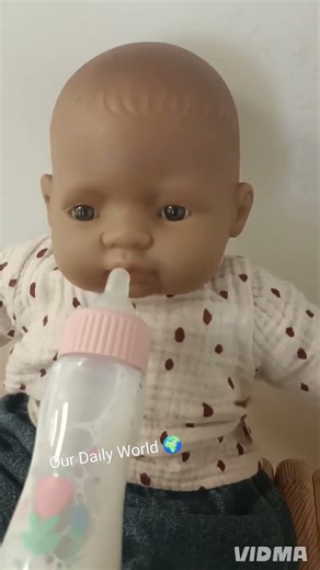 Feeding the Baby Doll with a Milk Bottle!Cute Doll Feeding Roleplay for Kids #youtube #doll #shorts