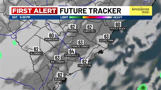 FUTURE TRACKER: Our short-range forecast models (including the IBM GRAF, pictured) seem to have converged on our chance of a few snowflakes! Most areas will start as light rain beginning late Saturday evening or Saturday night as our front moves offshore. Depending on how quickly our colder airmass settles in, a slow transition to a wintry mix or brief snow showers could occur by late Sunday morning and early afternoon. Temperatures WILL stay above freezing throughout the event, so accumulations