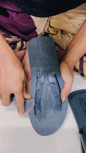 Video of skipping shoes with leather hands