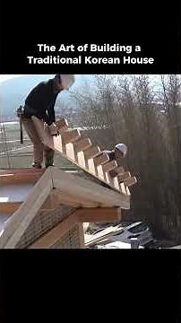 Building a beautiful traditional Korean house #craft #carpentry #korea