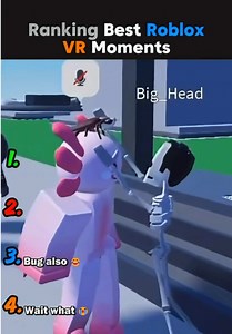 Ranking Best Roblox VR moments #vr #robloxedit #robloxtrend #robloxvr #robloxmemes