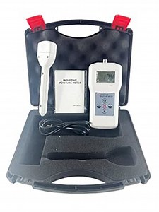 Textile Moisture Meter Inductive Moisture Content Tester Analyzer with Measuring Range 0 to 80% Accuracy ±0.5% n for Paper Bamboo Carton,Etc