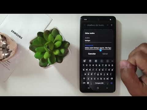 How to type a short word and have text appear on the keyboard in the Samsung Galaxy A07