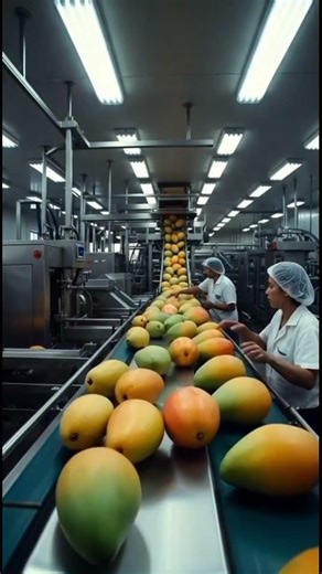 How Mangoes Are Processed in Mega Factories 🥭🏭