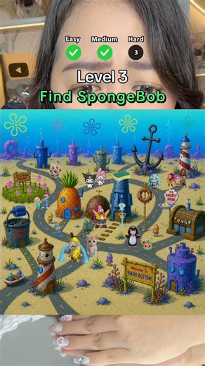 CARI SPONGEBOB DIMANA?? 😭 | Klara Tania #shorts