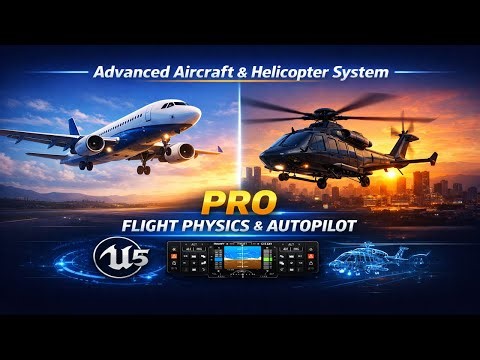 Unreal Engine 5 Advanced Aircraft & Helicopter System | Complete A-Z Master Tutorial