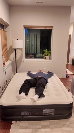 Looks like im sleeping on the inflatable air mattress tonight #airmattress