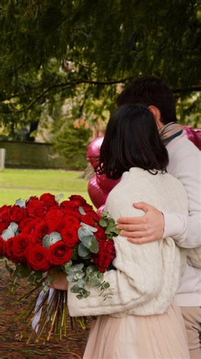 Flowers.ie on Instagram: "He brought flowers… and she couldn’t stop smiling ❤️🌹 That’s the magic of a simple surprise. This Valentine’s, say “I love you” with beautiful red roses from Flowers.ie. 🌹 Highest Rated Florist 🌹 Trusted flower delivery in Ireland 🌹 Premium flowers Dublin & across Ireland Tag someone who deserves this 💌 #flowersie #valentines #rose #flowerdeliveryireland"