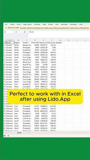 10-Page Sales Report to Clean Data in Seconds (No Prompts Needed)