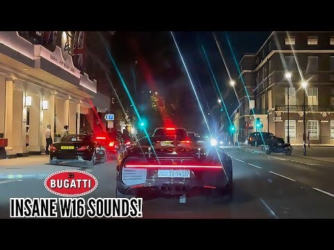 CRAZY $3M Bugatti CHIRON SPORT Drive In London! *Loud W16 Sounds & Start Up!*