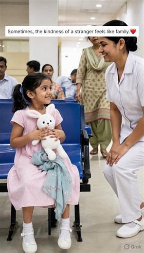 A Nurse Comforted a Crying Little Girl Until Her Mom Returned ❤️