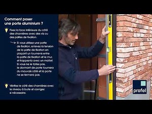 Comment pose une porte aluminium