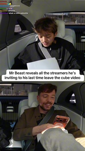 Mr Beast reveals all the streamers he's inviting to his last time leave the cube video #jasontheween #mrbeast #viral #trending #fyp