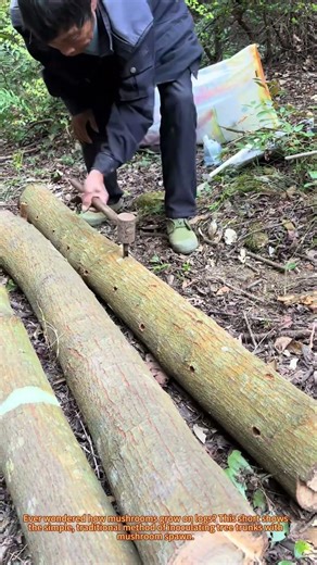 Mushroom Cultivation | How to Inoculate Logs with Spawn