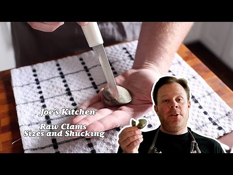 Raw Clams On a Half Shell: Sizes and Shucking