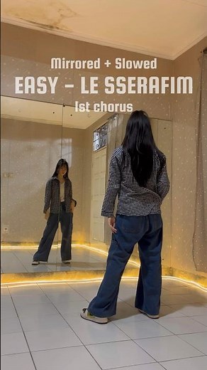 (MIRRORED + 0.75x SPEED) EASY - LE SSERAFIM (1st Chorus) | Itstesa Kpop Dance Tutorial