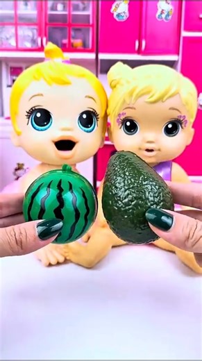 ASMR Toys Unboxing Proro and Minnie Mouse Eating Fruit Set Toys ASMR Videos #shorts #toyunboxing