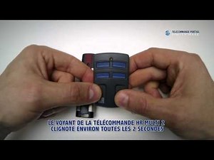 Télécommande HR MULTI 2 Notice Vidéo code fixe et rolling code simple (type SOMMER 4020)