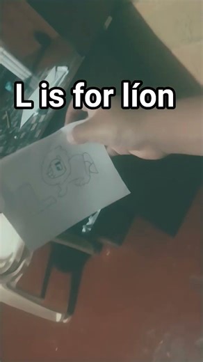 l is for lion letter oobi at work