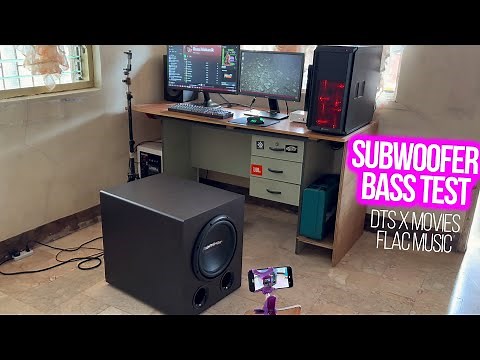 BASS TEST - Professional Plate Amplifier Powered Subwoofer