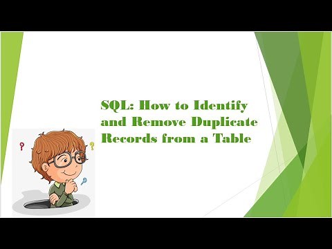 SQL: How to Identify and Remove Duplicate Records from a Table? Part 2