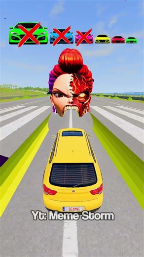 Big and Small Car vs Rumi Half Lava - BeamNG.Drive