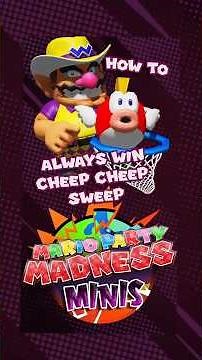 How to ALWAYS win Cheep Cheep Sweep | Mario Party Madness Minis #marioparty4 #retrogaming
