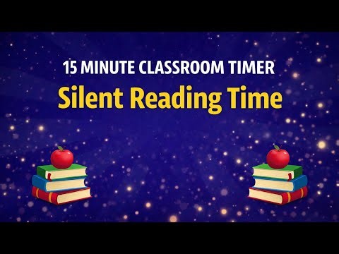 15 Minute Silent Reading Timer 📚 | Classroom Timer for Students (No Music)