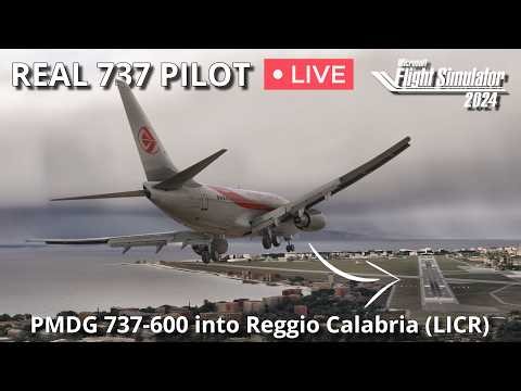 PMDG 737-600 flown by Real 737 Captain | Flying into Italy’s most challenging Airport | MSFS 2024