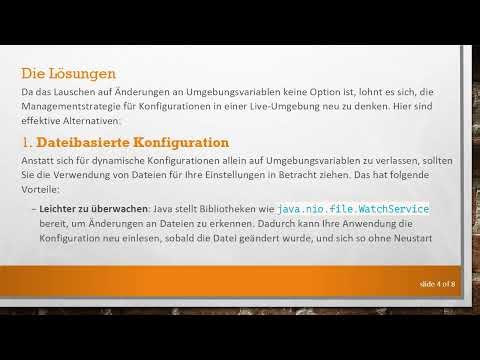 Runtime Reload von Umgebungsvariablen in Java-Anwendungen