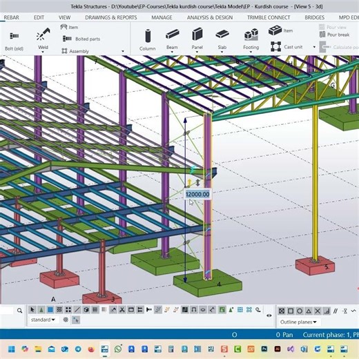 Direct Modification in tekla