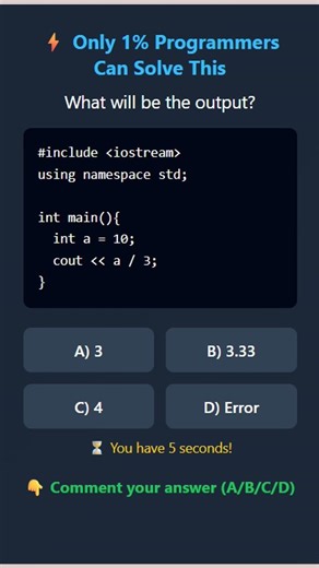 Interview Question #4 | C++ Programming #placement #shorts #coding #tricky #logical