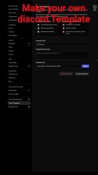 how to make discord template #discord